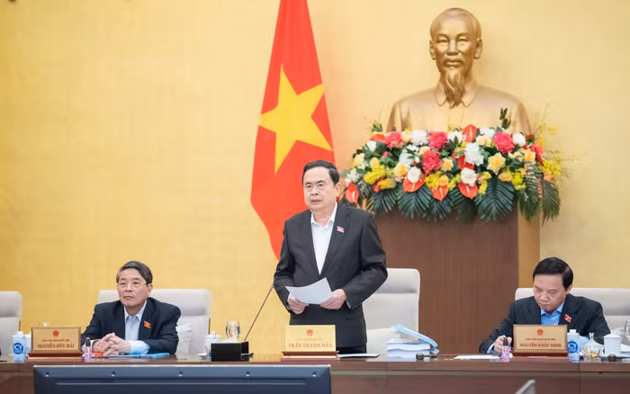 Chủ tịch Quốc hội Trần Thanh Mẫn phát biểu khai mạc Phiên họp thứ 42 của Ủy ban Thường vụ Quốc hội