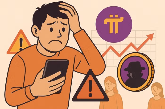 Ngày 8/6, Pi tăng giá, cộng đồng “Pi thủ” truyền tai nhau các trò lừa cần tránh để bảo toàn ví wallet