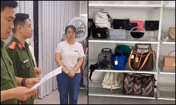 Đối tượng Hường bị tạm giữ cùng một số tang vật