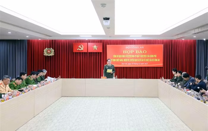 Toàn cảnh họp báo của Bộ Công an