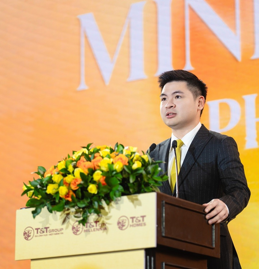 Ông Đỗ Vinh Quang, Chủ tịch Hội đồng quản trị T&T Homes phát biểu tại buổi lễ anh-5-1.jpg