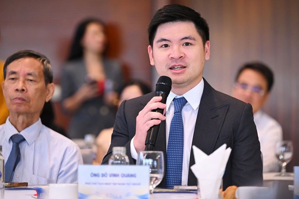 Ông Đỗ Vinh Quang, Phó Chủ tịch HĐQT Tập đoàn T&T Group chia sẻ tại cuộc đối thoại cấp cao chuyên gia – doanh nghiệp anh-3-1.jpg