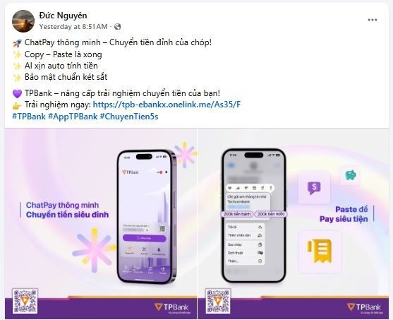 App TPBank nhận được nhiều phản hồi tích cực từ người dùng với những tính năng, trải nghiệm “đúng người – đúng lúc – đúng nhu cầu” t3.jpg