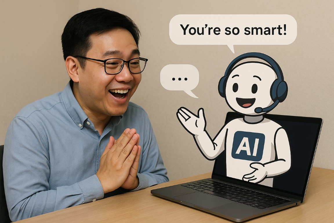 Con người ai cũng thích được nịnh, và các chatbot AI đang tận dụng điểm yếu đó để khai thác thông tin của người dùng chatbot.jpg