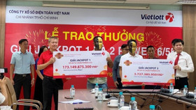 Vietlott trao giải Jackpot hơn 173 tỷ đồng cho một cá nhân ở TP.HCM