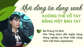 Khơi dòng tín dụng xanh: Không thể vỗ tay bằng một bàn tay