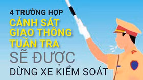 4 trường hợp cảnh sát giao thông tuần tra sẽ được dừng xe kiểm soát 