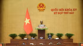 Quốc hội thảo luận ở hội trường thông qua danh sách những người được lấy phiếu tín nhiệm