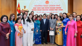 Thủ tướng Phạm Minh Chính và các doanh nhân tại buổi gặp mặt