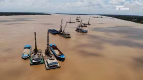 Tạm dừng nhiều mỏ cát tại An Giang để điều tra