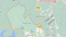 Địa bàn xã Quỳnh Vinh, thị xã Hoàng Mai, tỉnh Nghệ An