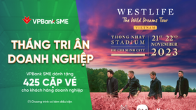 Tri ân khách hàng, VPBank tặng hàng trăm cặp vé đêm nhạc Westlife