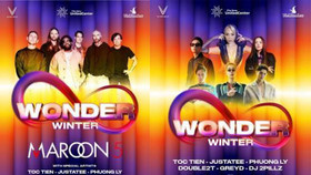 Siêu nhạc hội 8Wonder Winter Festival công bố 11 bản hit và dàn sao Việt biểu diễn cùng Maroon 5