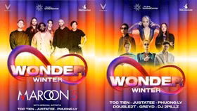 Siêu nhạc hội 8Wonder Winter Festival công bố 11 bản hit và dàn sao Việt biểu diễn cùng Maroon 5