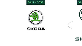 Logo Skoda với biểu tượng mũi tên có cánh