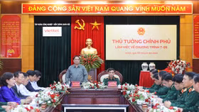 Thủ tướng Phạm Minh Chính làm việc với Tập đoàn Công nghiệp-Viễn thông Quân đội (Viettel) về chương trình T-09