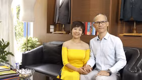 Vợ chồng doanh nhân Nguyễn Ngọc Trung và Đào Thị Hương