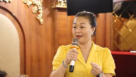 Bà Nguyễn Thị Thu Thuỷ, Phó chủ tịch Thường trực VACOD chủ trì chương trình “Bữa sáng Doanh nhân” ngày 5/8