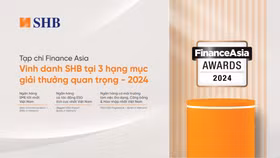 SHB chiến thắng 3 giải thưởng quan trọng tại FinanceAsia Awards 2024