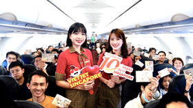 Mừng kỷ niệm “chuyến bay nụ cười” đến Singapore, Vietjet tặng 10.000 vé bay chỉ từ 0 đồng