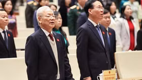 Tổng Bí thư Nguyễn Phú Trọng dự lễ khai mạc Kỳ họp bất thường lần thứ 5, Quốc hội khóa XV sáng 15/1/2024