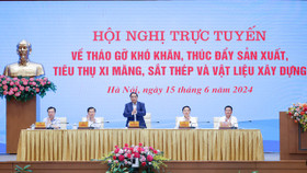 Hội nghị trực tuyến về tháo gỡ khó khăn, thúc đẩy sản xuất, tiêu thụ xi măng, sắt thép và vật liệu xây dựng