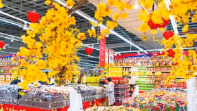 Tổng giá trị hàng hóa phục vụ Tết tại Hà Nội đạt 40.900 tỷ đồng