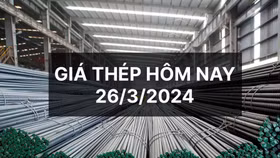 Giá thép ngày 26/3: Hơn 2 tuần giá thép nội địa đi ngang