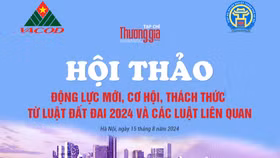 Hội thảo “Động lực mới, cơ hội, thách thức từ Luật Đất đai 2024 và các luật liên quan” được tổ chức tại Trung tâm Hội nghị Quốc tế, số 37 Hùng Vương, Hà Nội