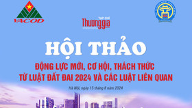 Hội thảo “Động lực mới, cơ hội, thách thức từ Luật Đất đai 2024 và các luật liên quan” được tổ chức tại Trung tâm Hội nghị Quốc tế, số 37 Hùng Vương, Hà Nội