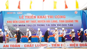 Dự án khu bến cảng Mỹ Thủy hơn 14 nghìn tỷ đồng được khởi công sau 4 năm bất động