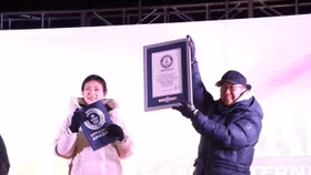 Chứng nhận kỷ lục Guinness được trao cho Mông Cổ