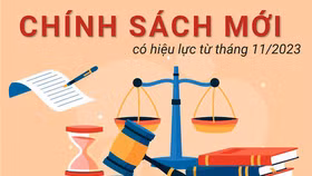 Một số chính sách mới có hiệu lực từ tháng 11/2023