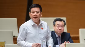 Bộ trưởng Bộ Công Thương Nguyễn Hồng Diên trả lời chất vấn sáng 7/11