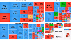 Bán tháo dữ dội, hàng trăm mã giảm sàn, VN-Index “bay màu” 40 điểm