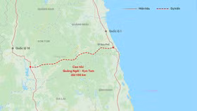 Cao tốc Quảng Ngãi- Kon Tum dài 136 km