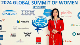 Nữ doanh nhân Lê Thị Thúy Nga, người sáng lập, Chủ tịch Helen Care tại Global Summit of Women 2024