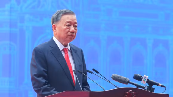 Tổng Bí thư, Chủ tịch nước Tô Lâm phát biểu tại Lễ kỷ niệm 50 năm thành phố Sài Gòn - Gia Định vinh dự mang tên Chủ tịch Hồ Chí Minh