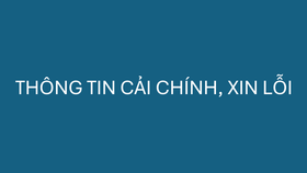 Thông tin cải chính, xin lỗi