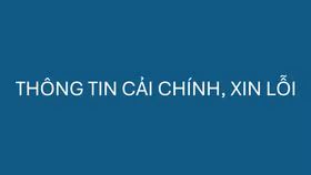 Thông tin cải chính, xin lỗi