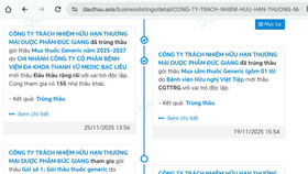 Vi phạm trong đấu thầu, Dược phẩm Đức Giang bị đánh giá “không uy tín”