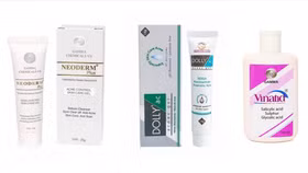 Sản phẩm Gamma Neoderm Plus, Gamma Dolly Ac Acnes Gel và Gamma Vinatid