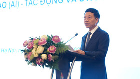 Phát biểu tại hội thảo, Bộ trưởng Bộ Khoa học và Công nghệ Nguyễn Mạnh Hùng cho biết luật AI sẽ có vào cuối năm nay