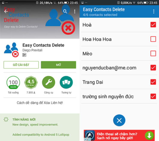 Cách xóa nhiều số liên lạc cùng lúc trên Android và iOS ảnh 2 Cách xóa nhiều số liên lạc cùng lúc trên Android và iOS ảnh 2