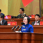 Đồng chí Phạm Thị Thanh Trà, Ủy viên Trung ương Đảng, Ủy viên Ban Thường vụ Đảng ủy Chính phủ, Phó Thủ tướng Chính phủ, tham luận về vấn đề: Xây dựng Chính phủ "Kiến tạo phát triển, liêm chính, hành động quyết liệt, phục vụ nhân dân"