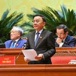 Đồng chí Trần Cẩm Tú, Ủy viên Bộ Chính trị, Thường trực Ban Bí thư điều hành phiên thảo luận