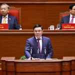 Đồng chí Lê Mạnh Hùng, Bí thư Đảng ủy, Quyền Bộ trưởng Bộ Công Thương, trình bày tham luận