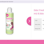 Mẫu sản phẩm bị được đình chỉ lưu hành, thu hồi và tiêu hủy được quảng cáo trên website của Công ty cổ phần Diana Unicharm