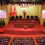 Toàn cảnh phiên khai mạc Đại hội XIV của Đảng. Ảnh: TTXVN