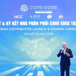 Ông Oh Hong Seok – Tổng Giám đốc Core Edge Networks phát biểu tại buổi lễ